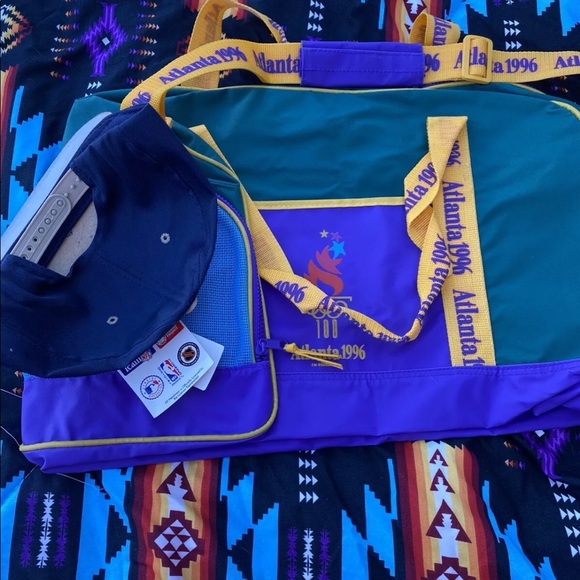 Olympic Snapback Hat Logo 7 Atlanta & duffle Bag - Picture 4 of 7